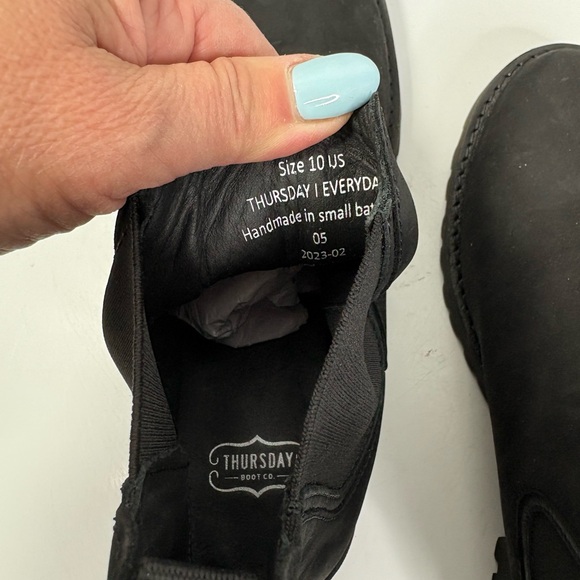 Thursday Boot Co. Everyday Genuine Leather Black Boots NWOB - Picture 9 of 11